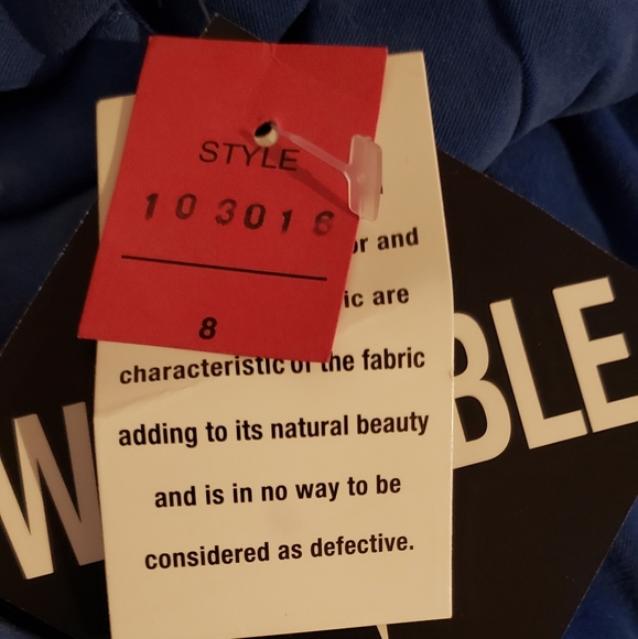 Vintage Miss Dorby 2 pc suit Set Jacket Skirt Size 8 Blue - Picture 10 of 10